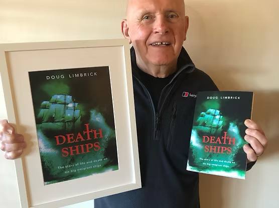 Doug Limbrick holding his book